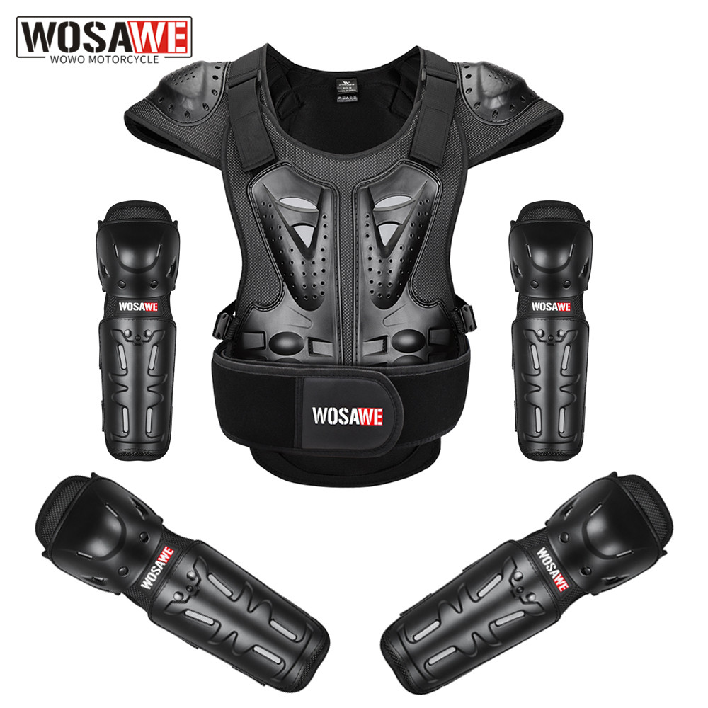 Mountain Biking Elbow Pads - WOSAWE Motorcycle Vest Racing Chest Vest