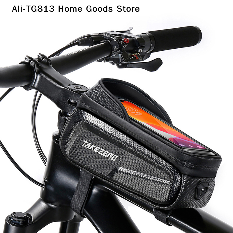 Mountain Biking Bag - [TG813]Bicycle Bag Front Tube Touch Screen