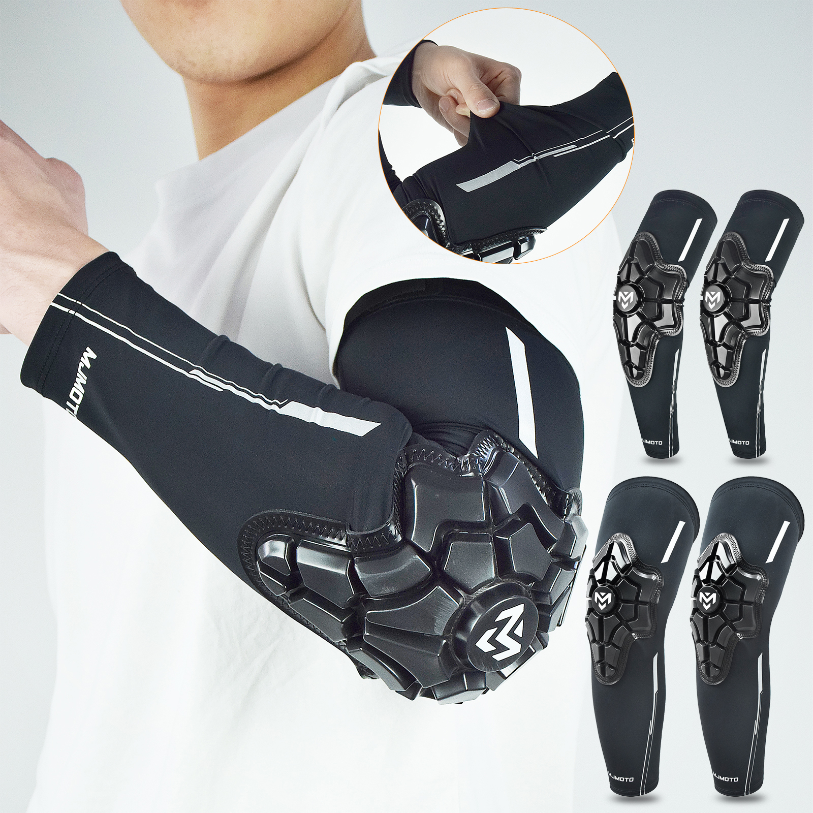 Mountain Biking Elbow Pads - Summer Ice Silk Motocross Elbow Knee