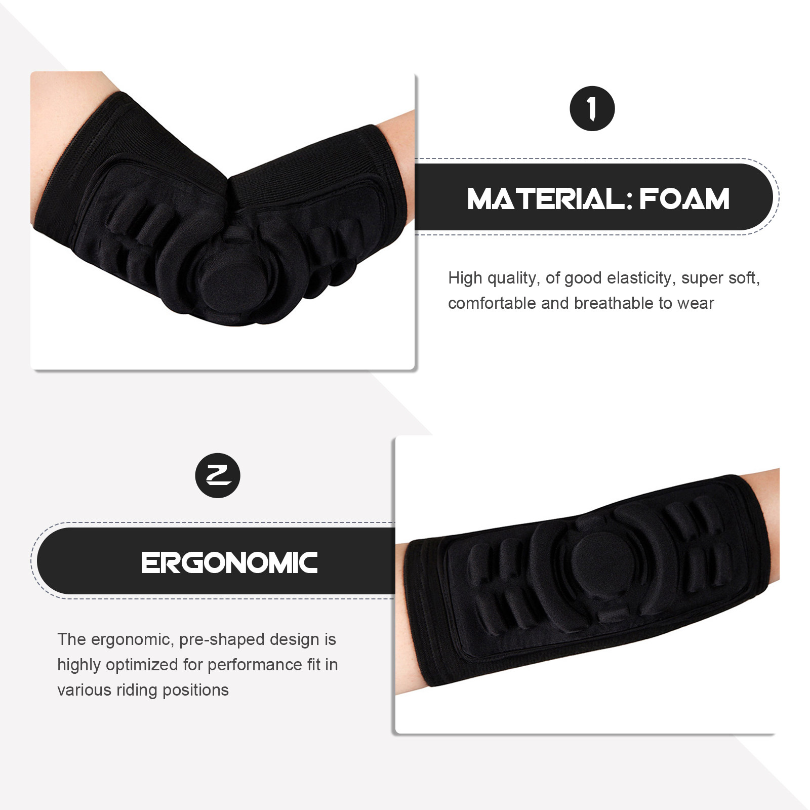 Elbow Pads Guard for Cycling M - огляд і ціна Mountain Biking Elbow Pads