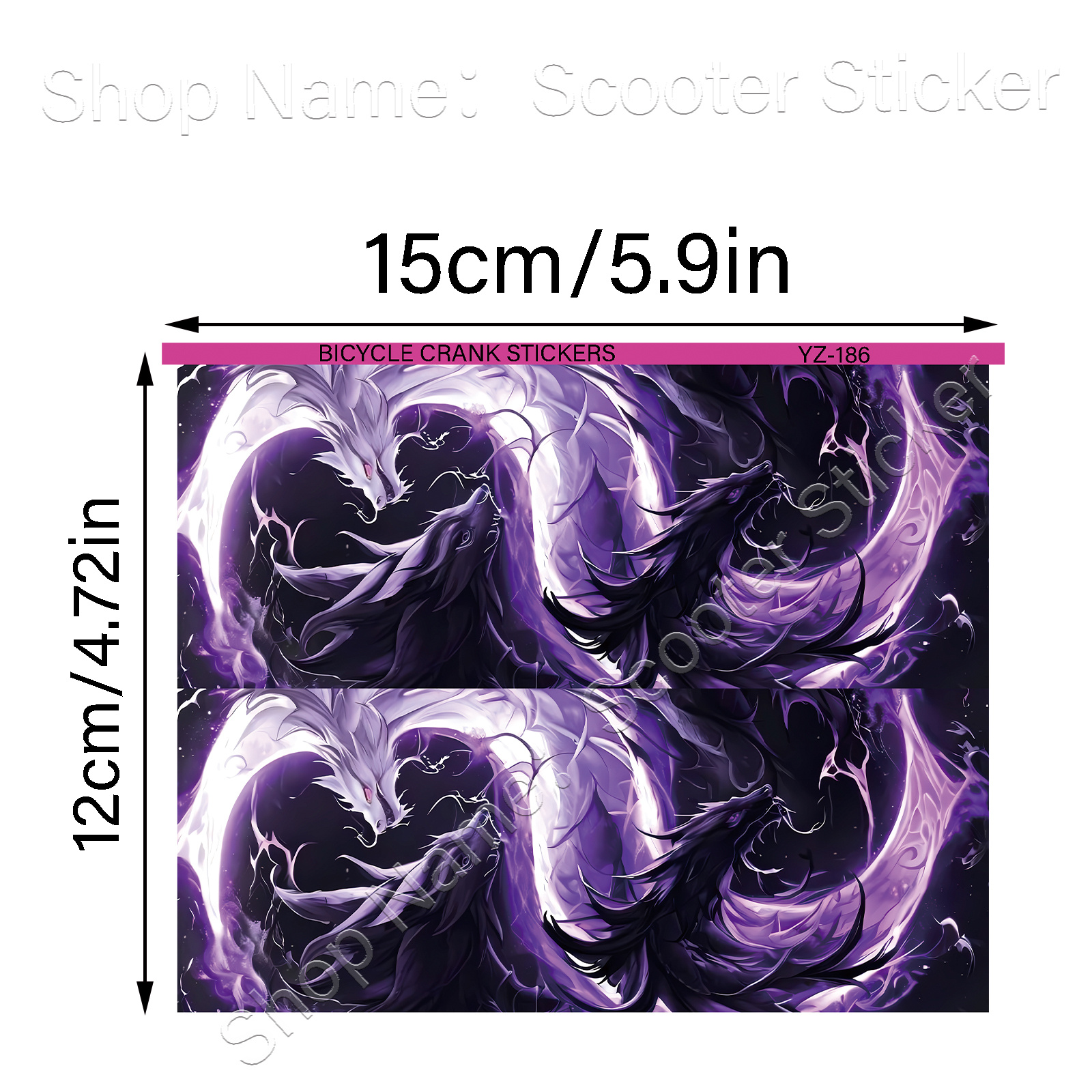 1 Set Purple & White Dragon Yi - огляд і ціна Mountain Biking You Yangs