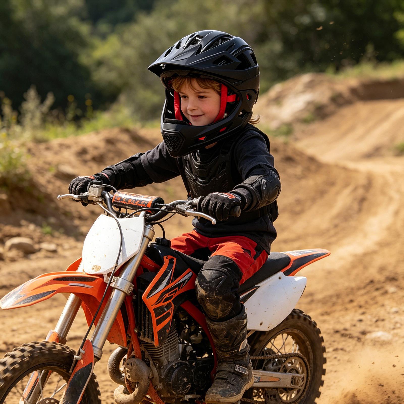 Kids Motocross Helmet Shockpro - огляд і ціна Mountain Biking For Kids