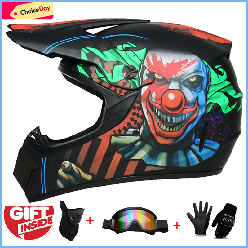 3Pcs Kids Off-Road Full Helmet - огляд і ціна Mountain Biking For Kids