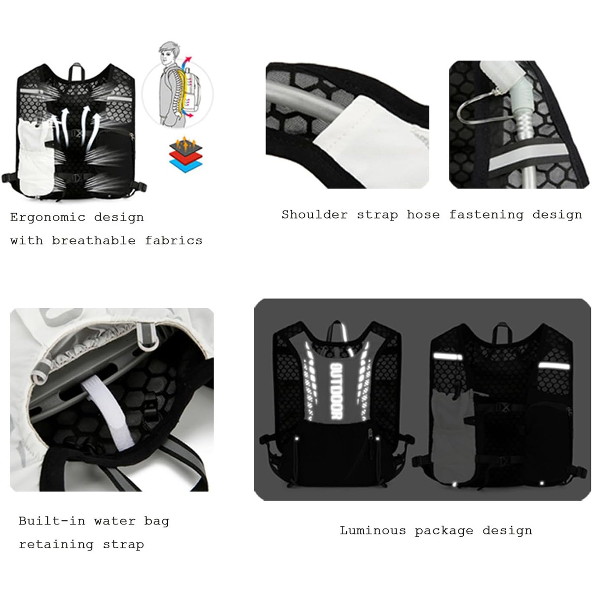 Reflective Running Hydration V - огляд і ціна Mountain Biking Rucksack